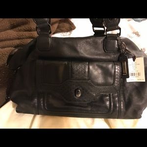 Cole Haan black leather bag